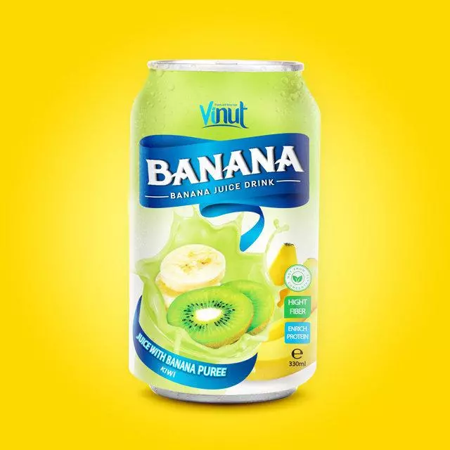 330ml Kiwi Juice with Banana Puree Drink Ingredient