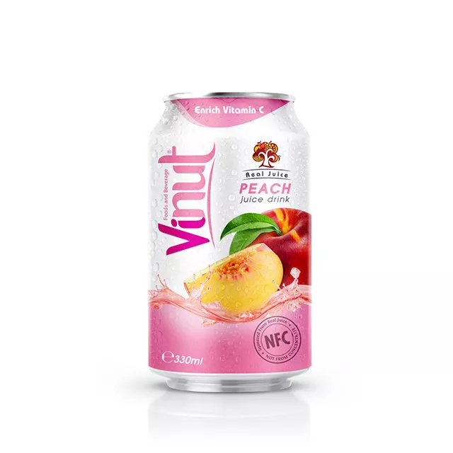 330ml Read Juice Cans Peach Juice Drink