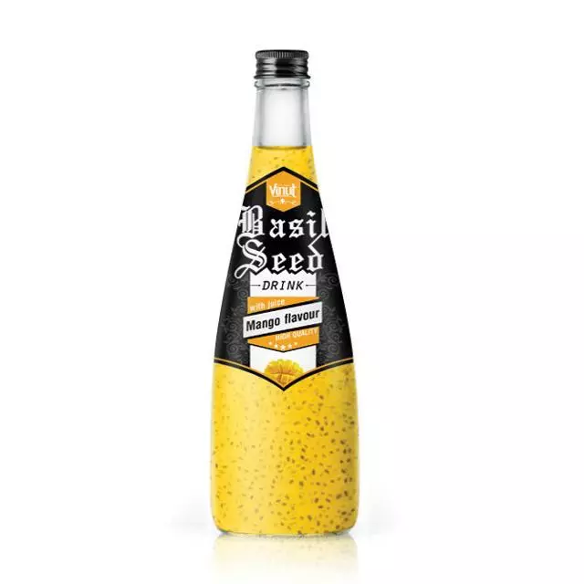 330ml Supplier Basil seed Drink with Mango flavour