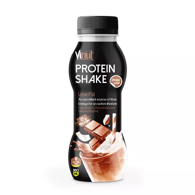 350ml Bottled Low fat Protein Shake Coconut Chocolate almond butter