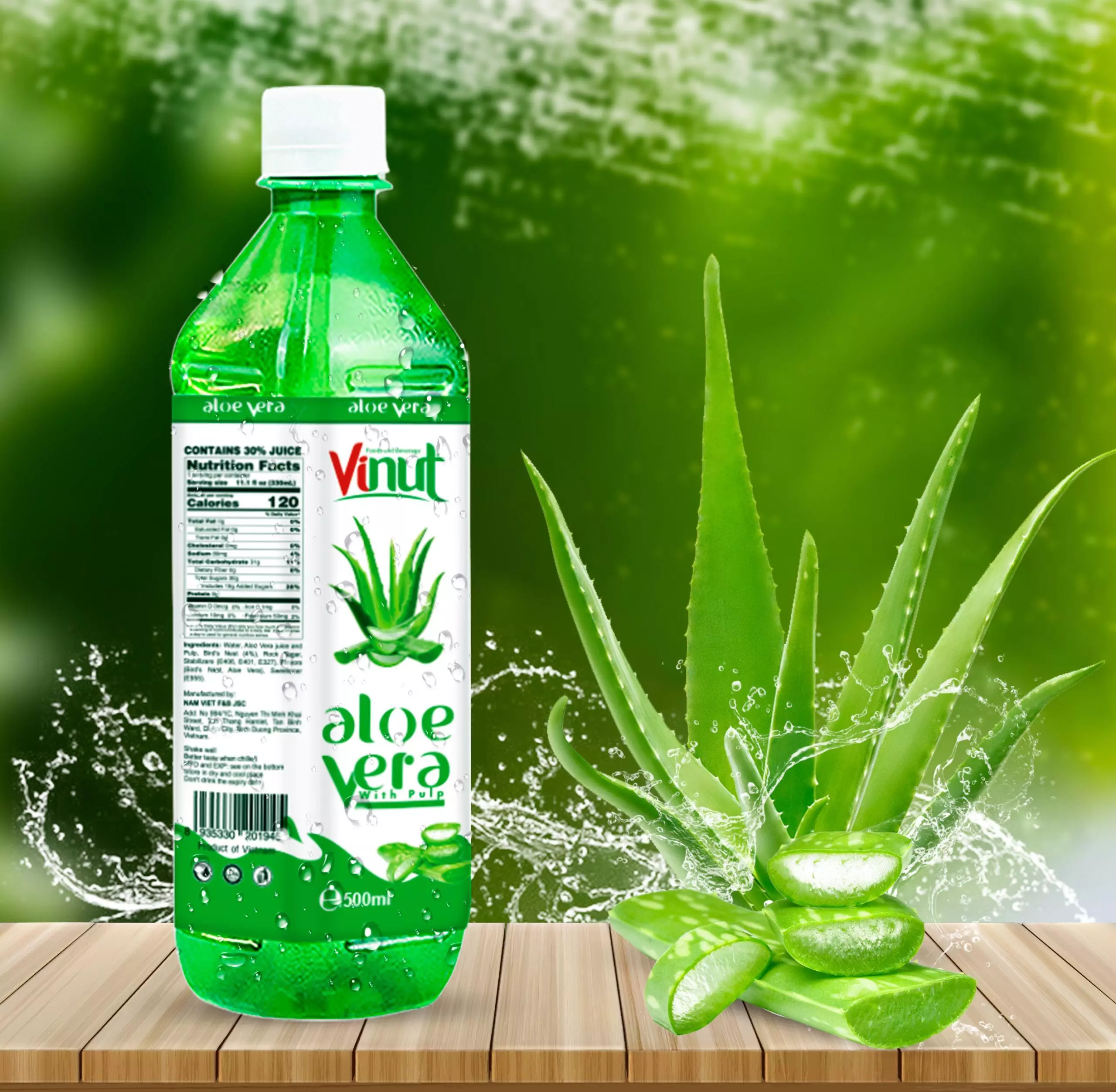 500ml VINUT Bottled Aloe Vera Drink with pulp 1 scaled 1