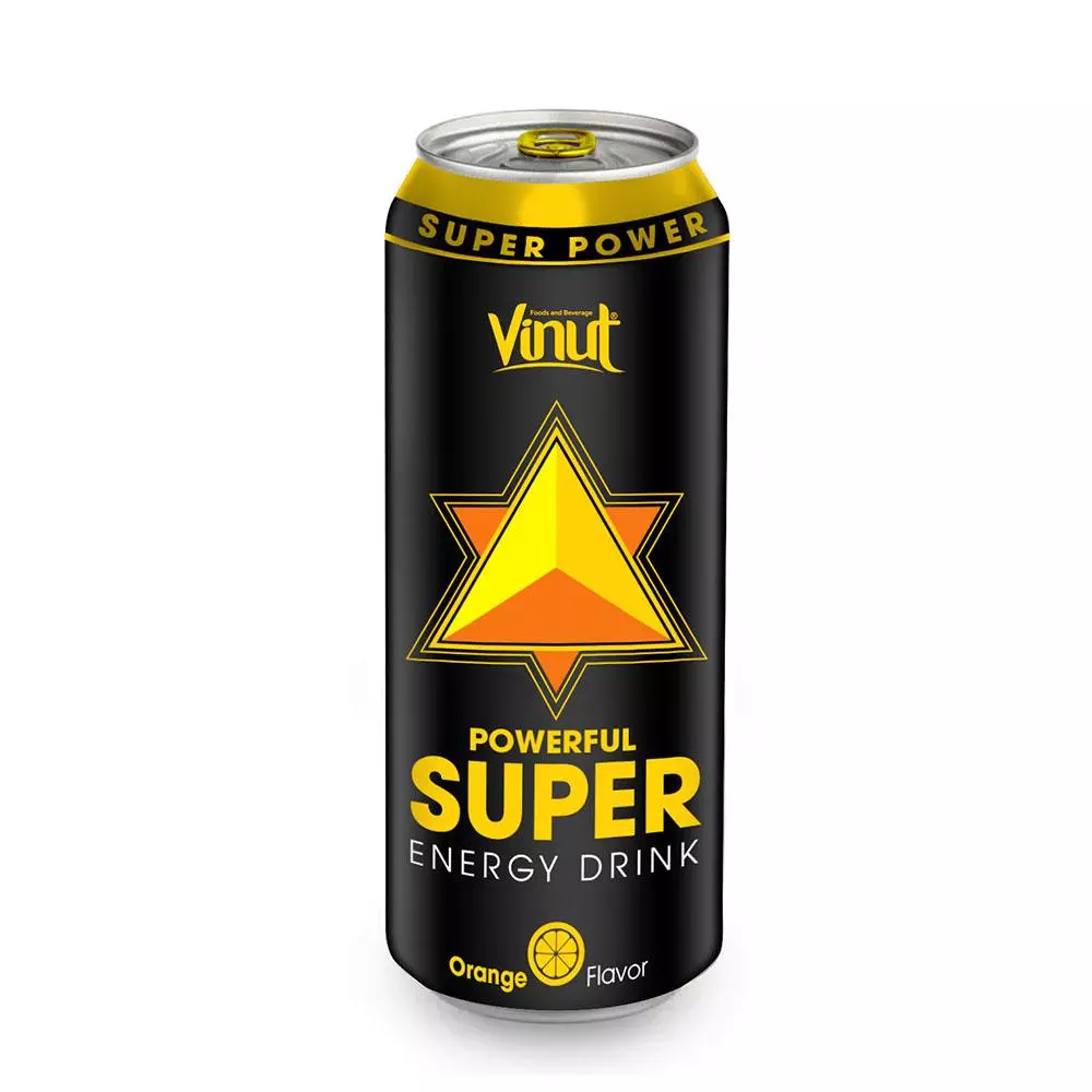 500ml VINUT Powerful Super Energy drink orange flavor A 1