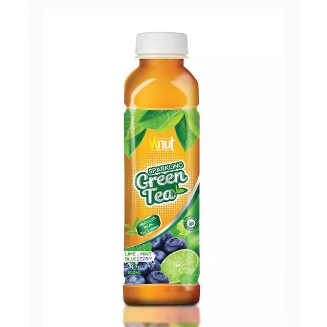 500ml Premium Sparkling water Primary Ingredient Green tea with Lime Mint Blueberry flavour