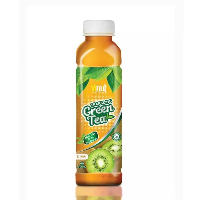 500ml Real Green Tea with kiwi juice in Pet bottle