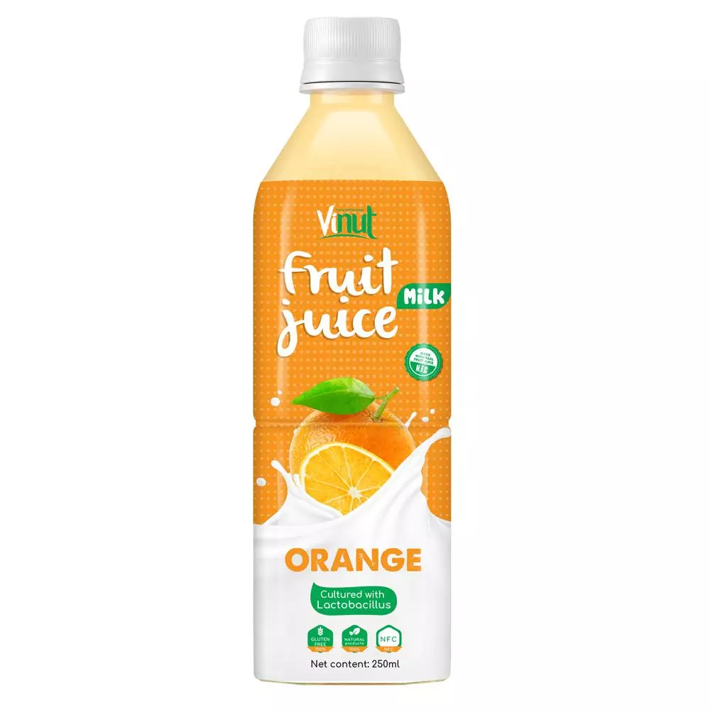 500ml VINUT Health Drink Lactobacillus acidophilus with Orange Juice