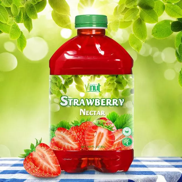 5L Bottle Strawberry Juice Drink Nectar