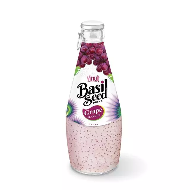 Basil seed drink Grape flavour 290ml