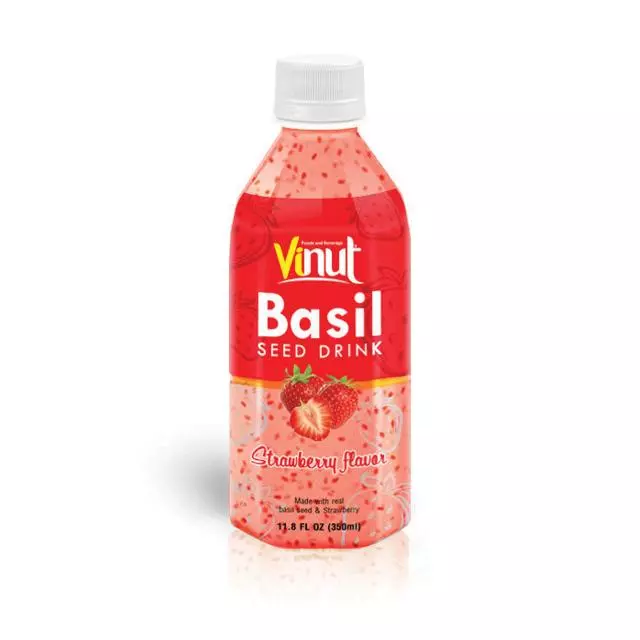 Basil seed drink Strawberry Flavour 350ml