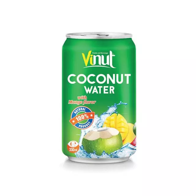 Coconut water with Mango flavor in aluminium can 330ml